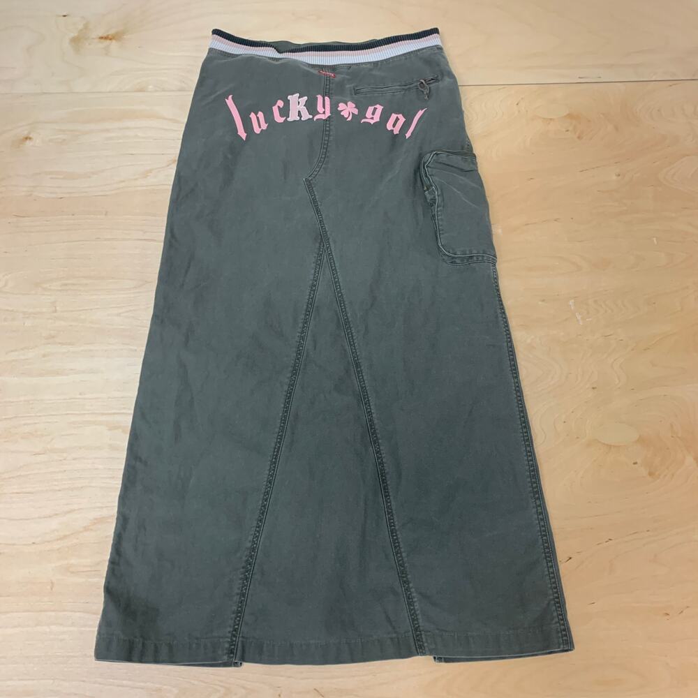 Miss Sixty Killah Women's Cargo Maxi Skirt Sz M